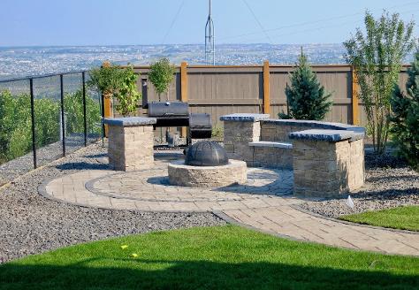 Custom Fire Pit Area