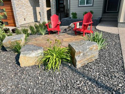 Modern Paving Stone Patio