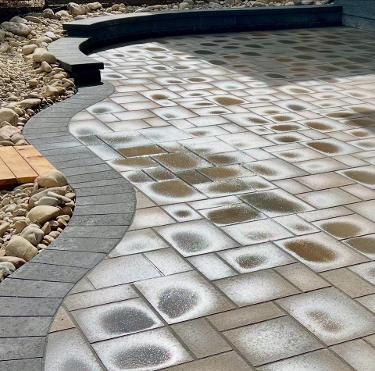 Geometric Paving Patio
