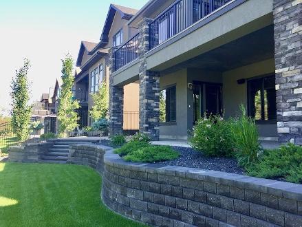 Custom Rock Retaining Wall