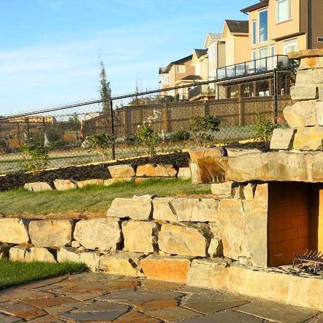 Boulder Retaining Wall